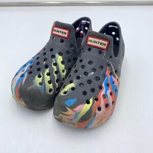 Hunter Unisex Youth Marble Paint Graphics Water Shoes Size UK9 (10c)